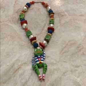 Sailor Frog Designer Vintage Necklace